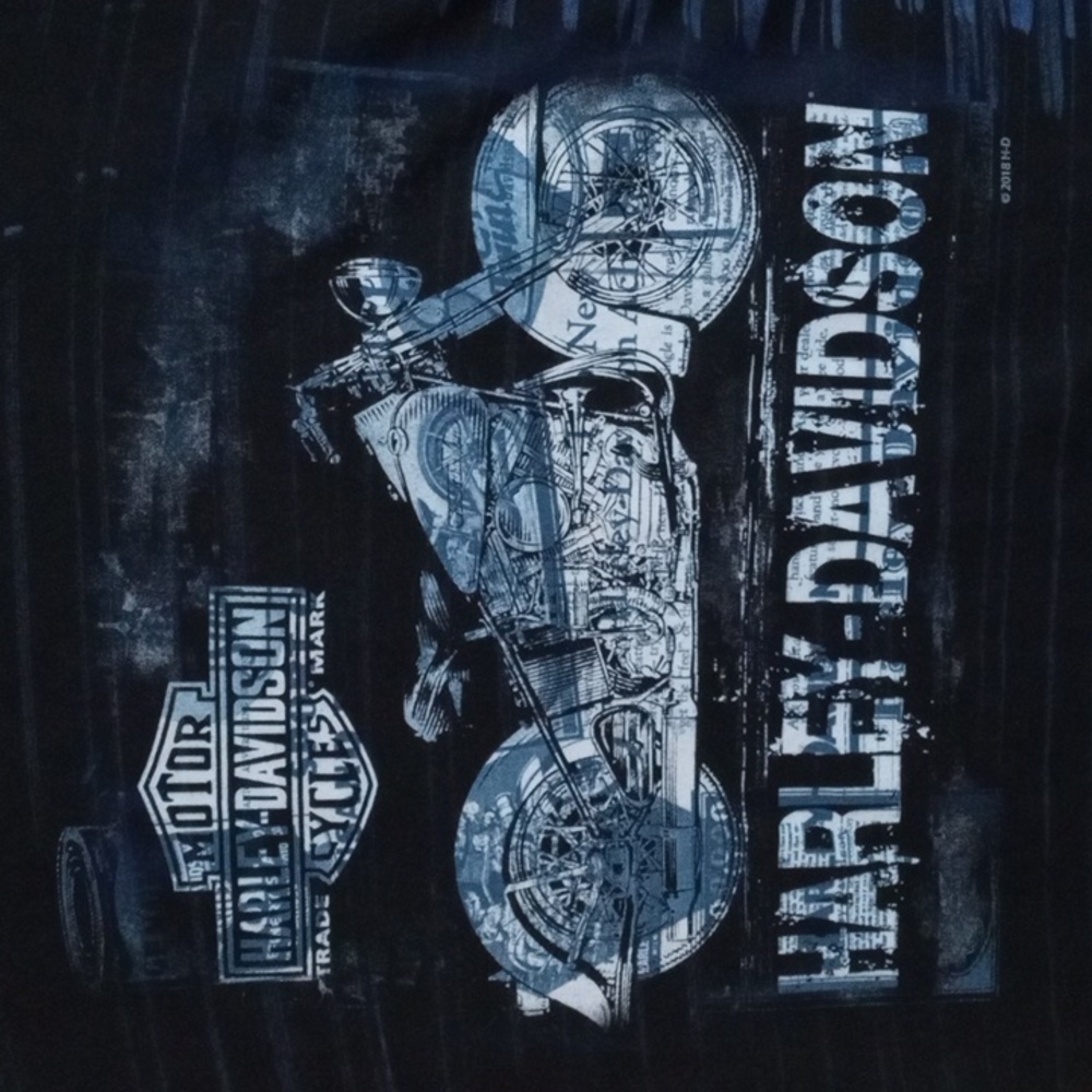Harley-Davidson Black Short Sleeve Tee Shirt Men's Large
